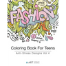 Coloring Book For Teens: Anti-Stress Designs Vol 4