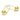 Leverback Earring, Ball Design, Polished Finish, Golden Tone