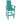 Tall Adirondack Chair Outdoor Bar Stool with Ergonomic Backrest for Backyard-Turquoise