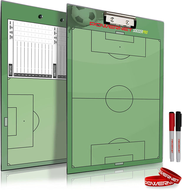 PowerNet Soccer Pro LineUp Double-Sided Coaching & Score Board (1207) by Jupiter Gear