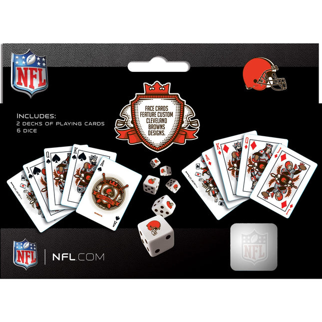 Cleveland Browns - 2-Pack Playing Cards & Dice Set by MasterPieces Puzzle Company INC