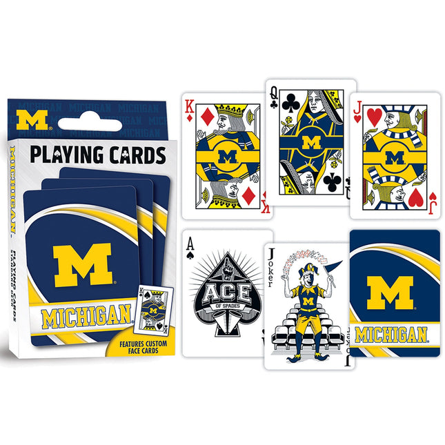 Michigan Wolverines Playing Cards - 54 Card Deck by MasterPieces Puzzle Company INC