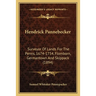 Hendrick Pannebecker: Surveyor Of Lands For The Penns, 1674-1754, Flomborn, Germantown And Skippack (1894)