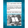 A Handbook of Written and Oral Pleading in the Sheriff Court.