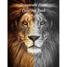 Grayscale Lions Coloring Book