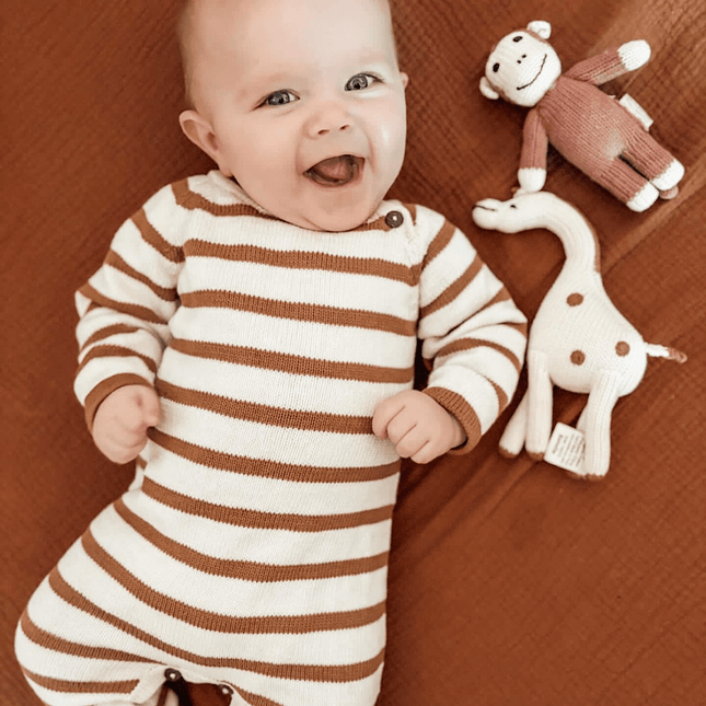 Giraffe Baby Toy - Organic Newborn Rattle by Estella