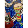 6x9 100 Page Sheet Music: Music In My Soul. Show your musical talent. Write & Compose your own song lyrics and Notes. Colorful Bongo Drums, Guit