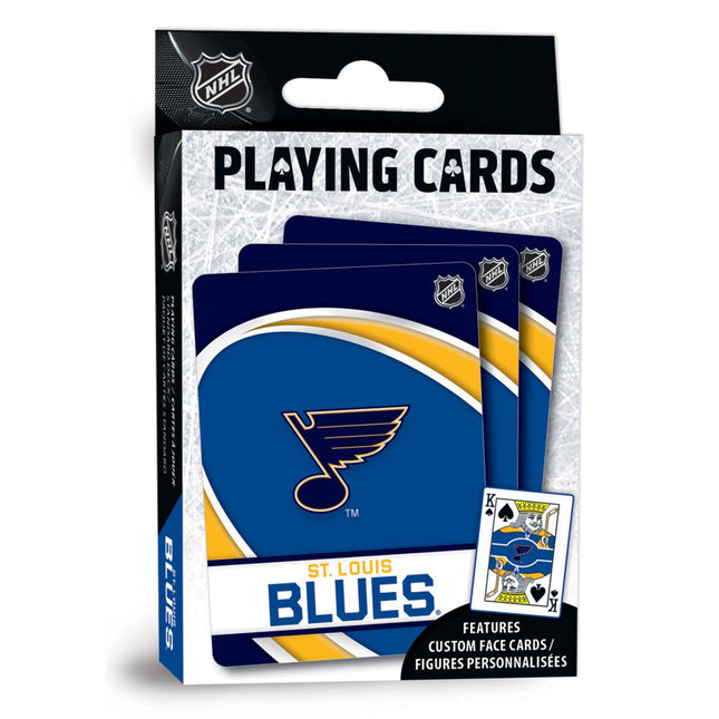 St. Louis Blues Playing Cards - 54 Card Deck by MasterPieces Puzzle Company INC
