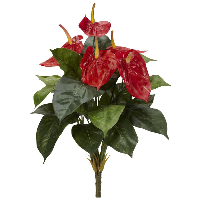 18” Anthurium Artificial Plant (Set of 4) by Nearly Natural
