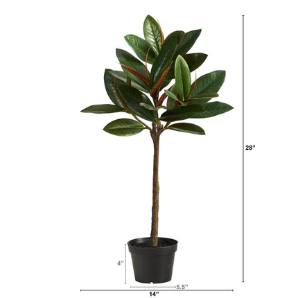 28” Magnolia Artificial Tree by Nearly Natural