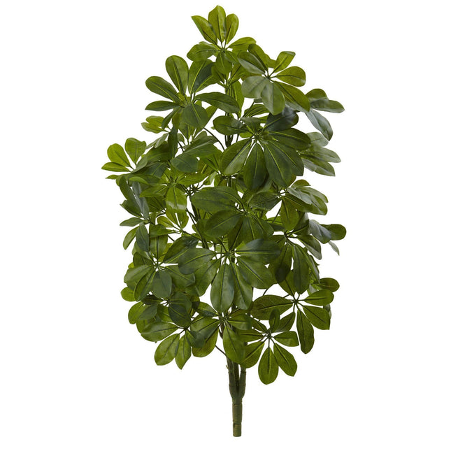32’’ Green Baby Schefflera Artificial Plant (Real Touch) (Set of 2) by Nearly Natural