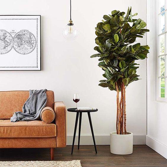 6’ Artificial Fiddle Leaf Fig Tree by Nearly Natural
