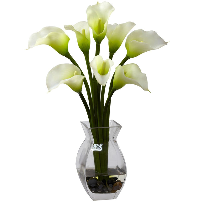 Classic Calla Lily Arrangement by Nearly Natural