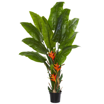 Flowering Travelers Palm Artificial Tree by Nearly Natural