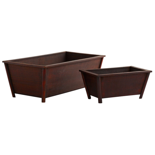 Rectangle Planters (Set of 2) by Nearly Natural
