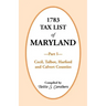 1783 Tax List of Maryland, Part I: Cecil, Talbot, Harford and Calvert Counties