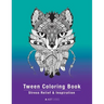 Tween Coloring Book: Stress Relief & Inspiration: Detailed Zendoodle Pages For Boys, Girls, Preteens, Ages 8-12, Intricate Complex Zentangl