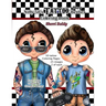 Nifty 50's Tattoo Boy Besties Coloring Book by Sherri Baldy