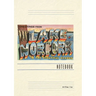 Vintage Lined Notebook Greetings from Lake Norfolk, Arkansas