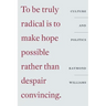 Culture and Politics: Class, Writing, Socialism