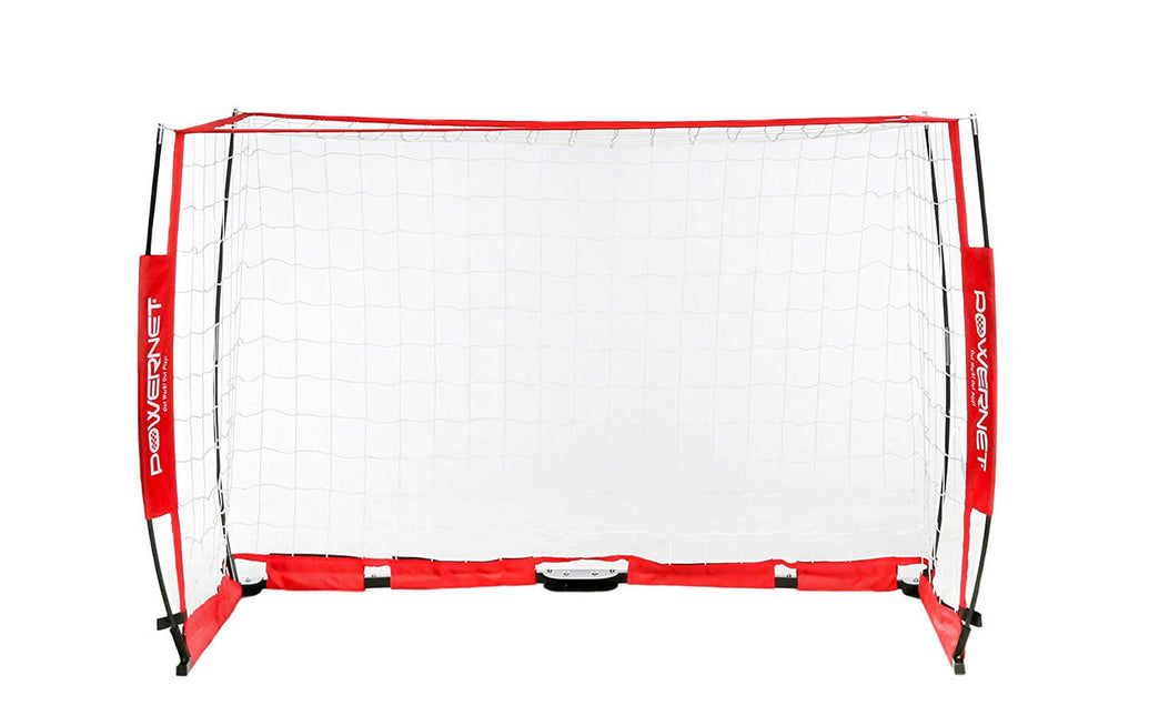 PowerNet 6x4 ft Portable Soccer Goal - Bow Style Net with Metal Base by Jupiter Gear