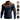 Notched-collar Patchwork Knit Top With Embroidered Zipper Hoodie