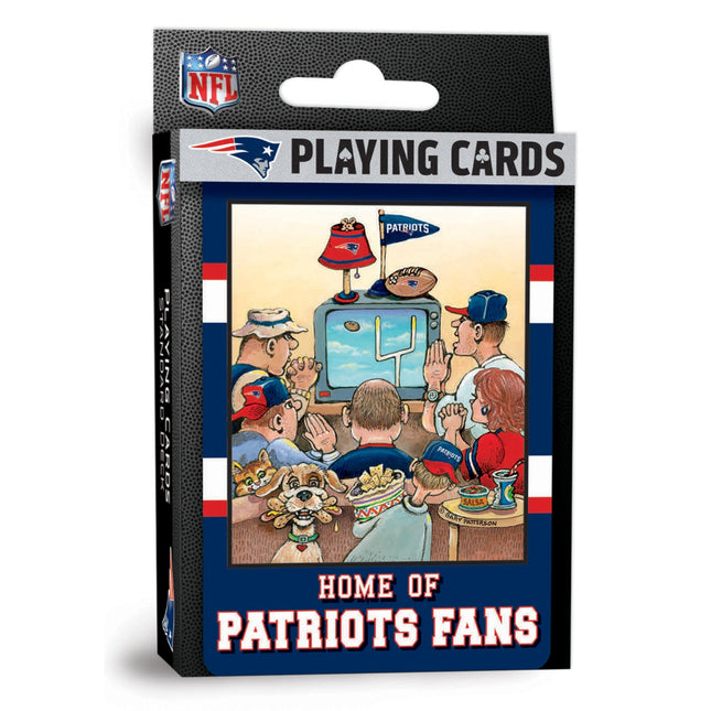 New England Patriots Fan Deck Playing Cards - 54 Card Deck by MasterPieces Puzzle Company INC