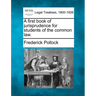 A First Book of Jurisprudence for Students of the Common Law.