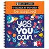 Brain Games - Sticker by Number: Be Inspired - 2 Books in 1 (20 Images to Sticker)