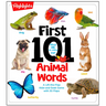 First 101 Animal Words: First Words Animal Board Book, Learning to Talk Baby Book for Essential Early Language Learning