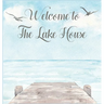 Lake house guest book (Hardcover) for vacation house, guest house, visitor comments book