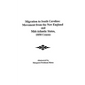 Migration to South Carolina: Movement from New England and Mid-Atlantic States, 1850 Census