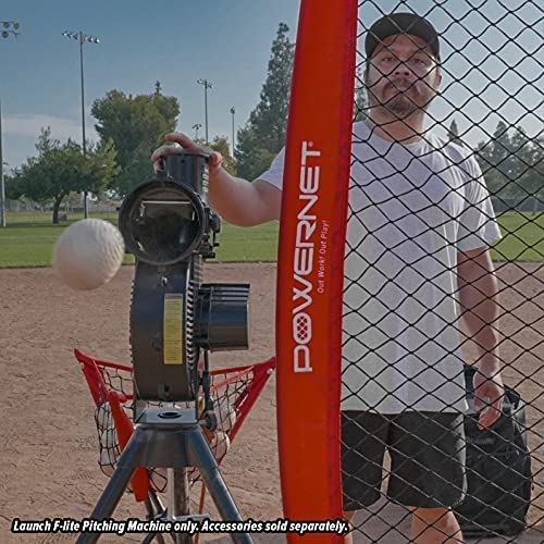 PowerNet Launch F-Lite Baseball and Softball Pitching Machine (1194) by Jupiter Gear