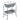 Portable Baby Changing Table with Storage Basket and Shelves-Gray