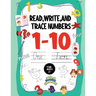 Read Write and Trace Numbers 1-10 for ages +2: Preschool Math Workbook Math Preschool Learning Numbers Tracing and Matching Activities book kindergart