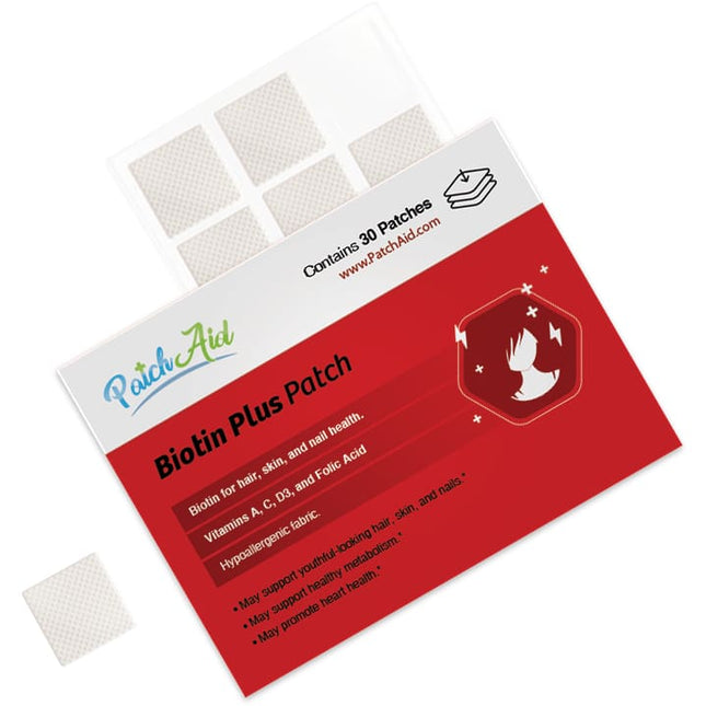 Biotin Plus Vitamin Patch for Hair, Skin, and Nails by PatchAid