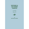 Historical Southern Families. in 23 Volumes. Volume XIV