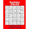 Sudoku 25x25 50 Giant Hard Sudoku Puzzles