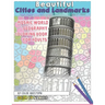 Beautiful Cities and Landmarks Color By Number - Mosaic World Geography Coloring Book for Adults