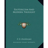 Esotericism and Modern Thought