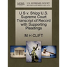 U S V. Shipp U.S. Supreme Court Transcript of Record with Supporting Pleadings
