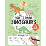 How to draw dinosaurs: 21 step-by-step drawings