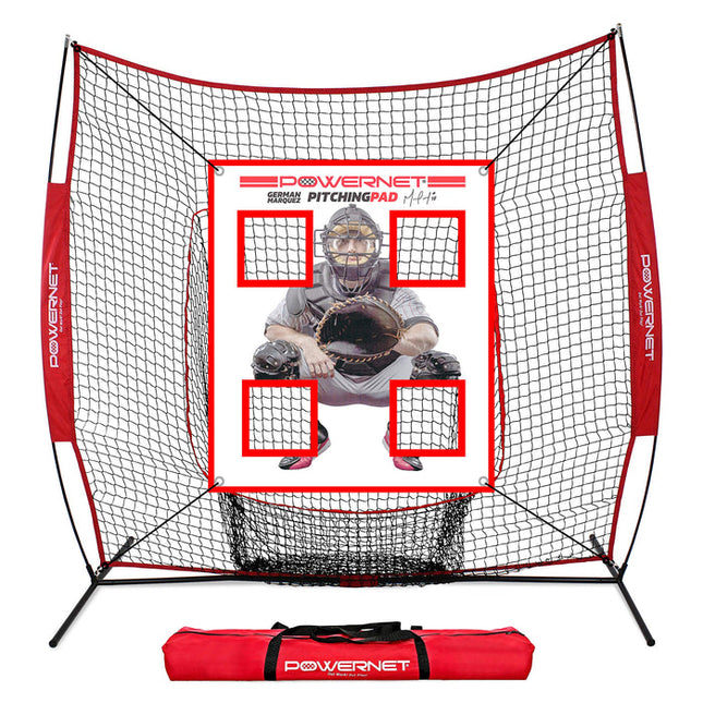 PowerNet German Marquez Pitching Pad Trainer for All Ages & Pocket Design (1147) by Jupiter Gear