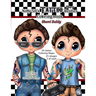 Nifty 50's Tattoo Boy Besties Coloring Book by Sherri Baldy
