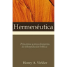 Hermenéutica Softcover Hermeneutics