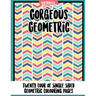Gorgrous Geometric: 24 of single sided geometric coloring pages