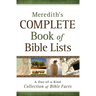 Meredith's Complete Book of Bible Lists