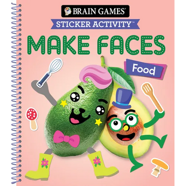 Brain Games - Sticker Activity - Make Faces: Food (Age 3 Years and Up): Volume 2