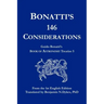Bonatti's 146 Considerations