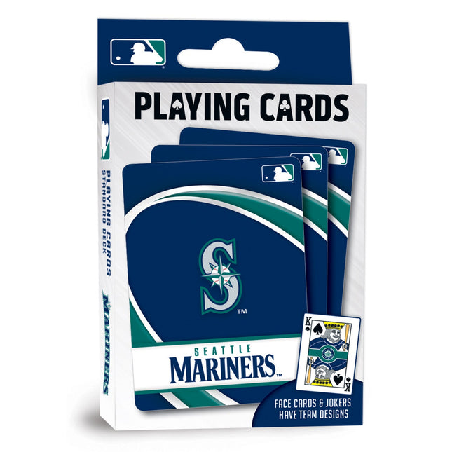 Seattle Mariners Playing Cards - 54 Card Deck by MasterPieces Puzzle Company INC